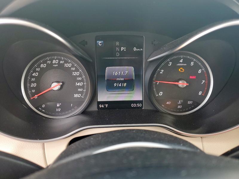 55SWF4KB4GU154395 - 2016 MERCEDES-BENZ C 300 4MATIC WHITE photo 9