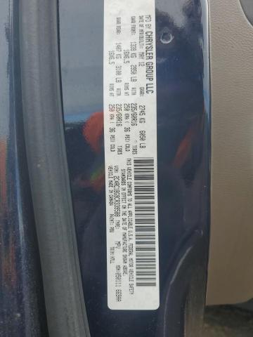 2C4RC1BG9CR339588 - 2012 CHRYSLER TOWN & COU TOURING BLUE photo 13