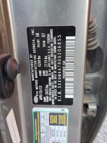 5XXGM4A78DG206855 - 2013 KIA OPTIMA LX فضي صورة 12