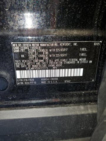 4T3LWRFV5SU177774 - 2025 TOYOTA RAV4 LE Սև լուսանկար 14