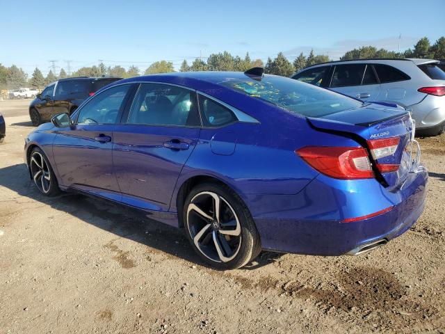 1HGCV1F30MA078818 - 2021 HONDA ACCORD SPORT BLUE photo 2