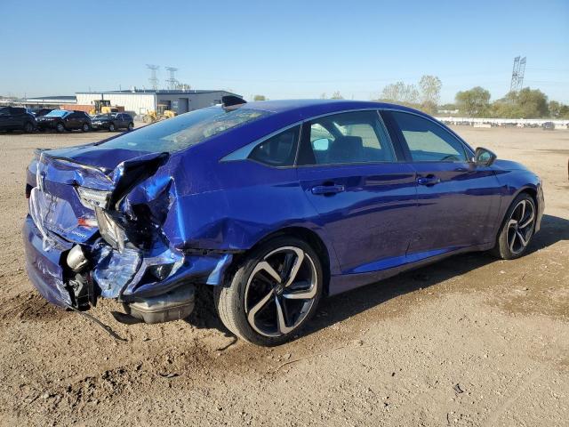 1HGCV1F30MA078818 - 2021 HONDA ACCORD SPORT BLUE photo 3