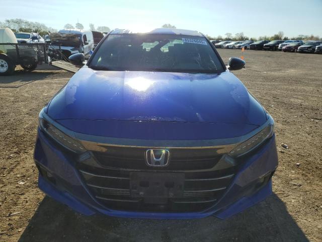 1HGCV1F30MA078818 - 2021 HONDA ACCORD SPORT BLUE photo 5