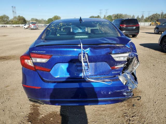 1HGCV1F30MA078818 - 2021 HONDA ACCORD SPORT BLUE photo 6