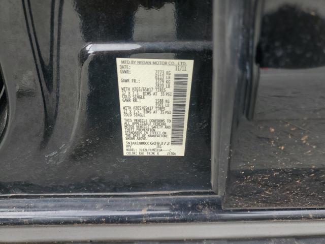 5N1AR1NB0CC609372 - 2012 NISSAN PATHFINDER S Սև լուսանկար 13