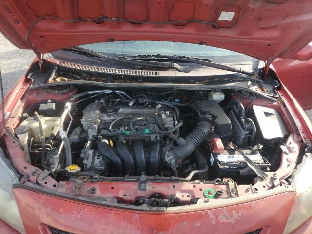 1NXBU4EE4AZ362671 - 2010 TOYOTA COROLLA BASE Қызыл фото 11