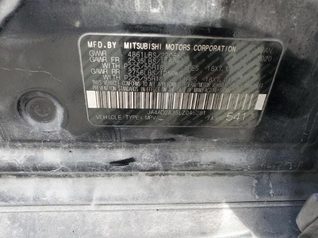 JA4AD2A35LZ045281 - 2020 MITSUBISHI OUTLANDER ES Սև լուսանկար 13