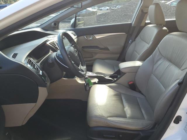 19XFB2F96EE266319 - 2014 HONDA CIVIC EXL WHITE photo 7