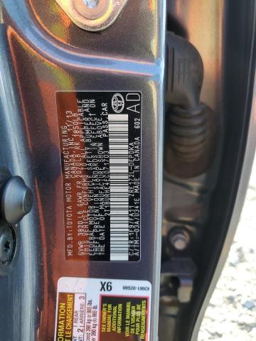 2T1BURHE4EC071703 - 2014 TOYOTA COROLLA L 灰色 照片 12