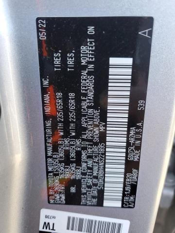 5TDHZRBH4NS221895 - 2022 TOYOTA HIGHLANDER XLE Gümüş foto 14
