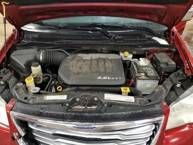 2C4RC1CG7CR412620 - 2012 CHRYSLER TOWN & COU TOURING L RED photo 12