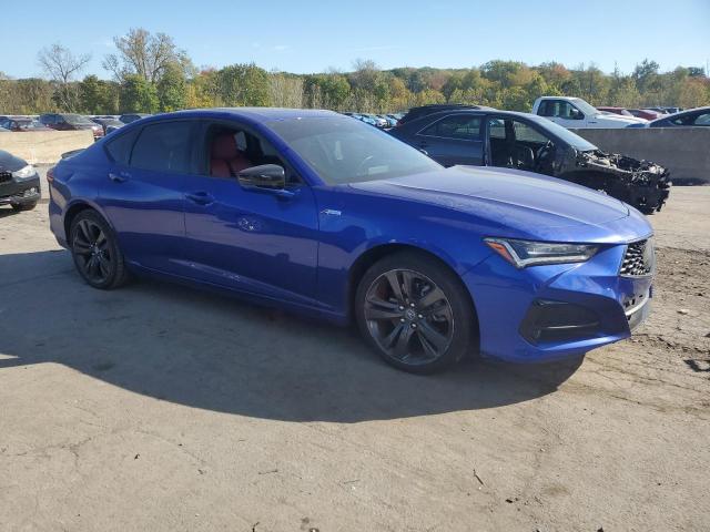 19UUB5F50MA000173 - 2021 ACURA TLX TECH A BLUE photo 4