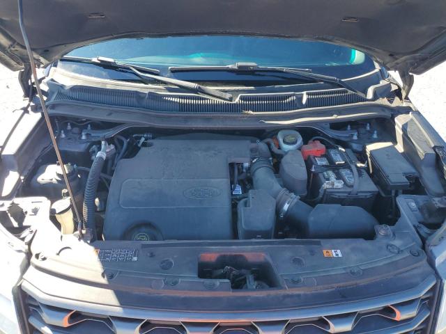 1FM5K7D86HGA61862 - 2017 FORD EXPLORER XLT გრაფიტი ფოტო 12