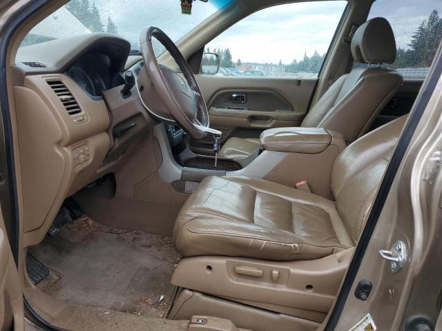 5FNYF18566B007696 - 2006 HONDA PILOT EX Marrón foto 7