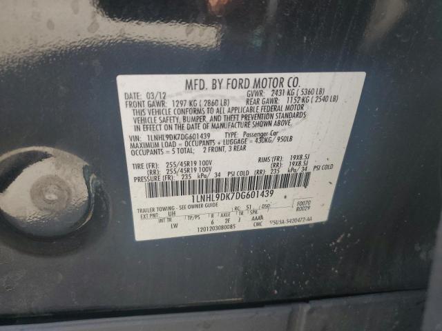 1LNHL9DK7DG601439 - 2013 LINCOLN MKS 黑色 照片 12