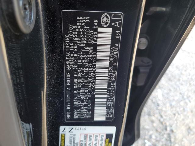 2T1KR32E68C711230 - 2008 TOYOTA COROLLA MA XR BLACK photo 12