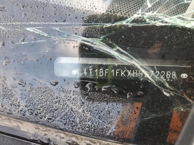 4T1BF1FKXHU272268 - 2017 TOYOTA CAMRY LE GRAY photo 12