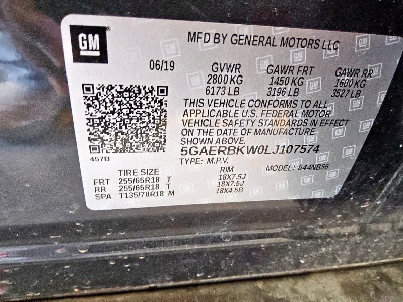 5GAERBKW0LJ107574 - 2020 BUICK ENCLAVE ESSENCE Մոխրագույն լուսանկար 13