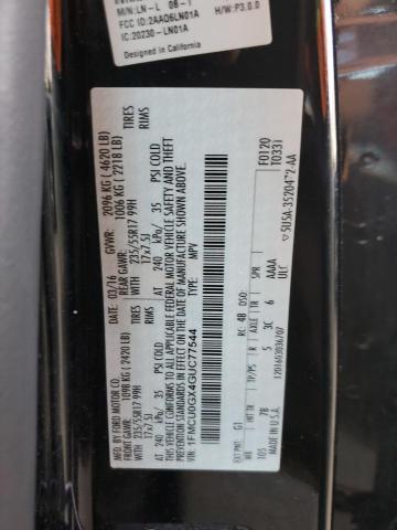 1FMCU0GX4GUC77544 - 2016 FORD ESCAPE SE BLACK photo 13