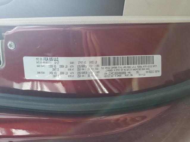 2C4RC1BG5HR826858 - 2017 CHRYSLER PACIFICA TOURING L MAROON photo 13