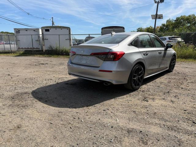 2HGFE2F52NH501860 - 2022 HONDA CIVIC SPORT SILVER photo 4