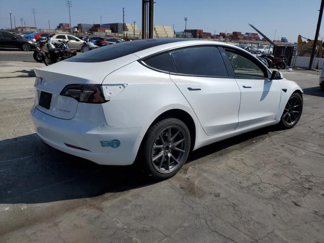 5YJ3E1EB1MF051089 - 2021 TESLA MODEL 3 白色 照片 3