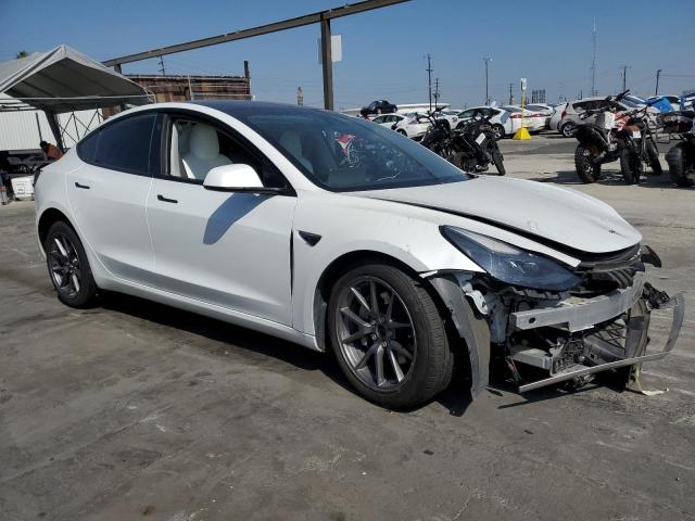 5YJ3E1EB1MF051089 - 2021 TESLA MODEL 3 白色 照片 4