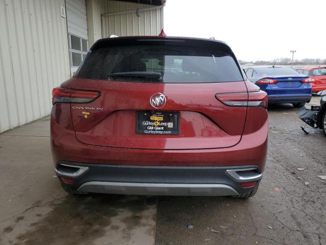 LRBFZNR42MD066002 - 2021 BUICK ENVISION ESSENCE Կարմիր լուսանկար 6