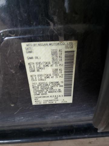 5N1AR1NN1AC624163 - 2010 NISS PATHFINDER S 黑色 照片 13