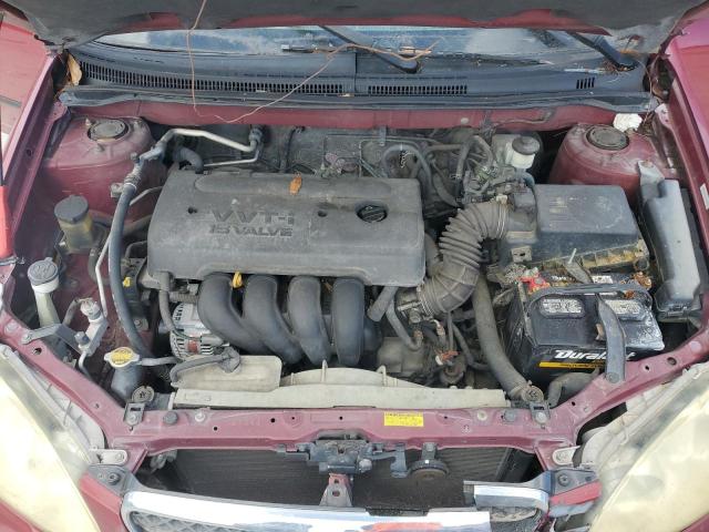 1NXBR32E75Z521267 - 2005 TOYOTA COROLLA CE RED photo 11