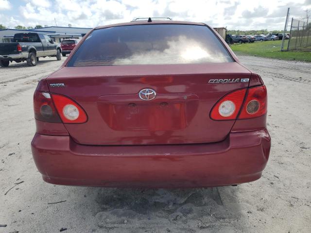 1NXBR32E75Z521267 - 2005 TOYOTA COROLLA CE RED photo 6