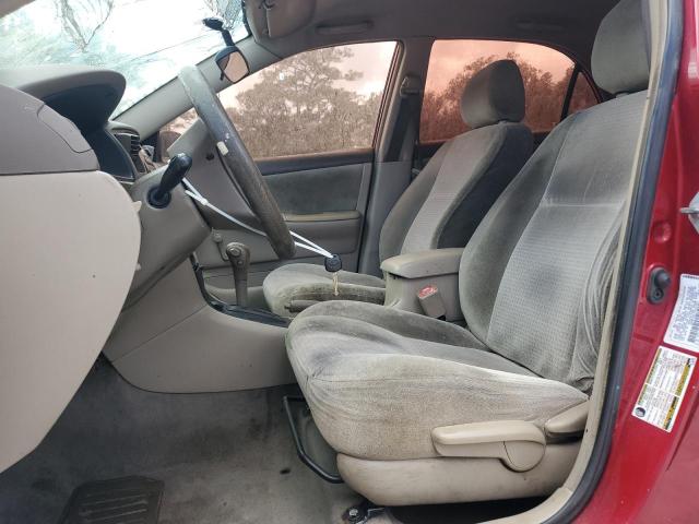 1NXBR32E75Z521267 - 2005 TOYOTA COROLLA CE RED photo 7