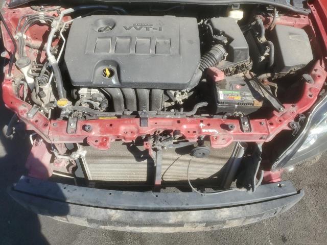 5YFBU4EE8CP041169 - 2012 TOYOTA COROLLA BASE RED photo 11