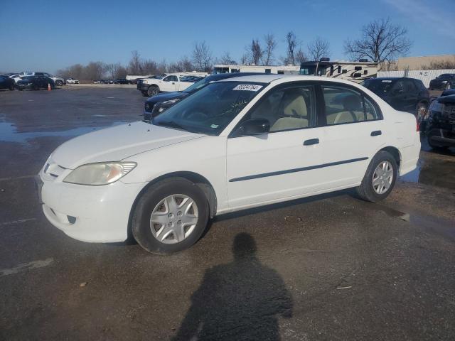 1HGES163X5L012901 - 2005 HONDA CIVIC DX VP Սպիտակ լուսանկար 1