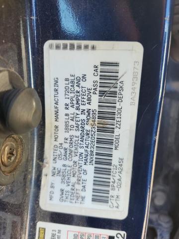 1NXBR32E05Z354895 - 2005 TOYOTA COROLLA CE 蓝色 照片 12