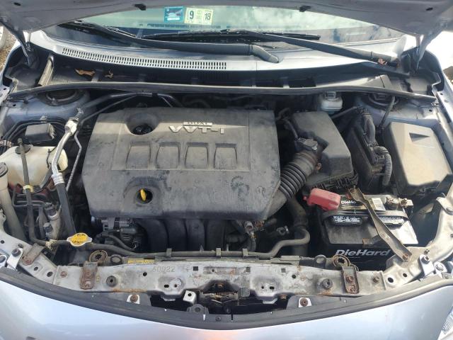 2T1BU4EE2AC243793 - 2010 TOYOTA COROLLA BASE SILVER photo 11