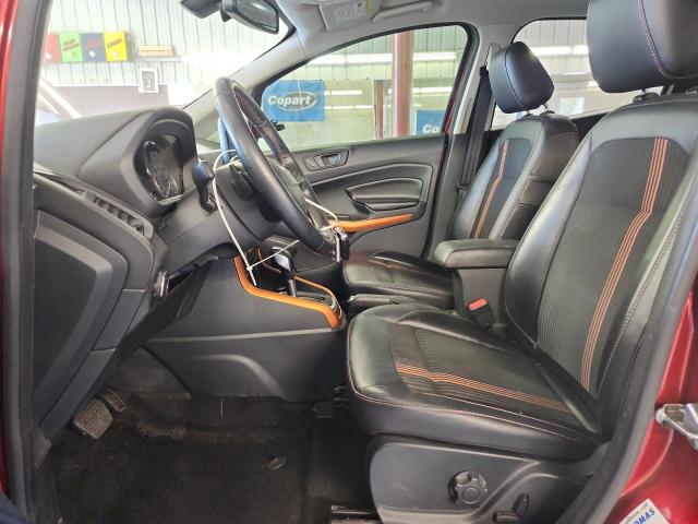 MAJ6P1CL2JC215693 - 2018 FORD ECOSPORT SES Темно-червоний фото 7
