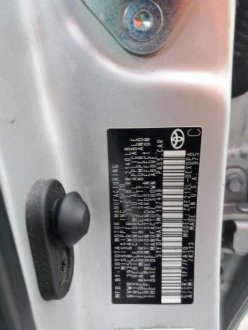 5YFDPMAE1MP187498 - 2021 TOYOTA COROLLA L SILVER photo 12