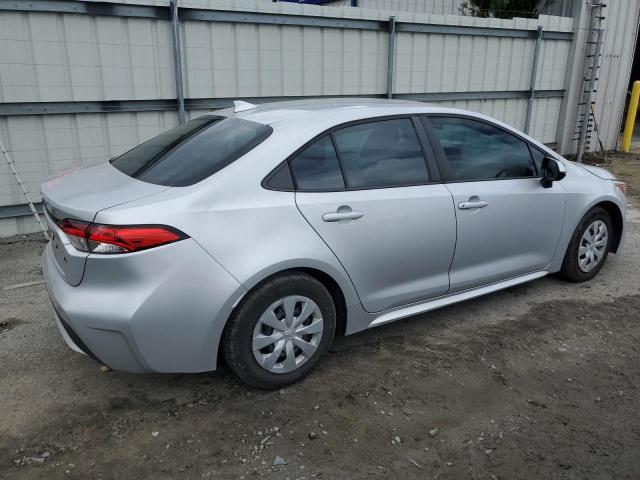 5YFDPMAE1MP187498 - 2021 TOYOTA COROLLA L SILVER photo 3
