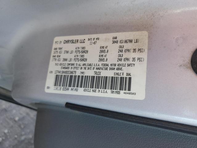 1D7HA18NX8S530679 - 2008 DODGE RAM 1500 ST SILVER photo 13