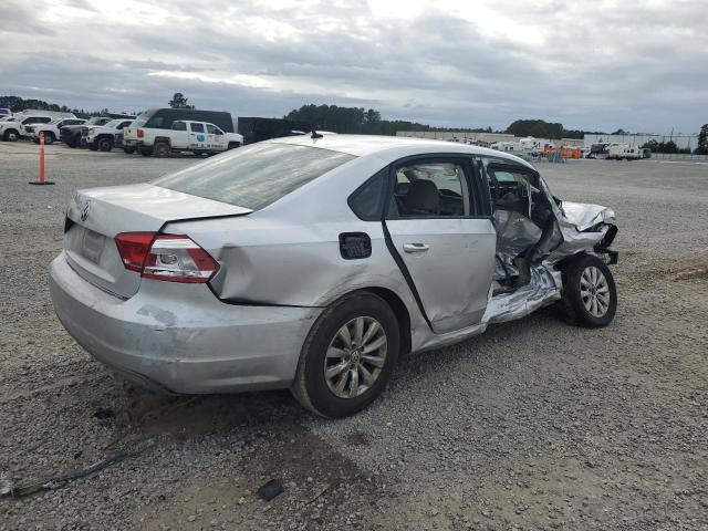 1VWAH7A32CC065236 - 2012 VOLKSWAGEN PASSAT S SILVER photo 3