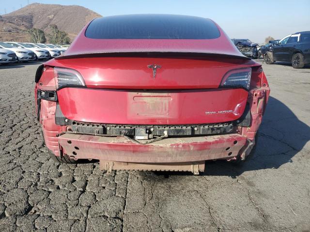 5YJ3E1EB9JF063342 - 2018 TESLA MODEL 3 Qırmızı foto 6