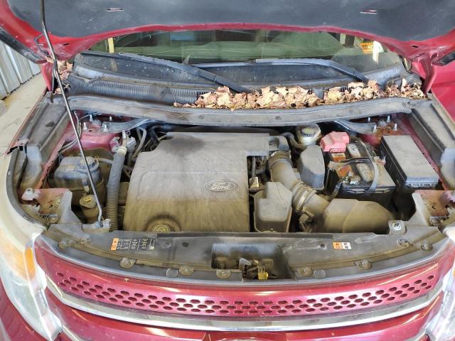 1FM5K8F81FGB38198 - 2015 FORD EXPLORER LIMITED RED photo 12