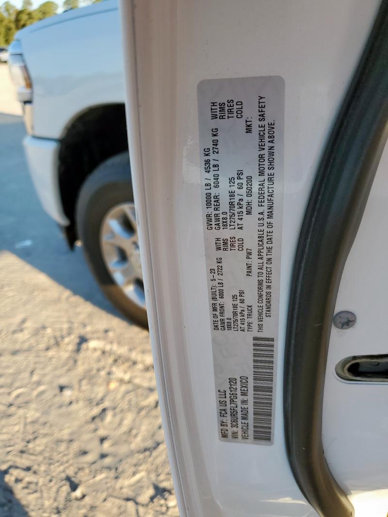 3C6UR5FL7PG612120 - 2023 RAM 2500 LARAMIE თეთრი ფოტო 12