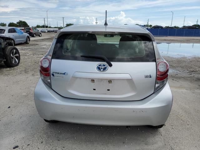 JTDKDTB3XE1569140 - 2014 TOYOTA PRIUS C SILVER photo 6