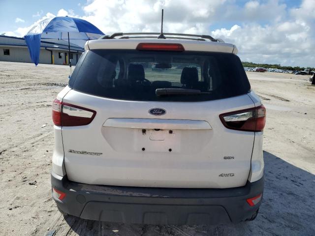 MAJ6P1CL6JC194752 - 2018 FORD ECOSPORT SES WHITE photo 6
