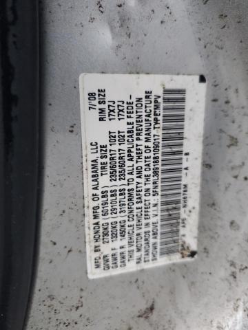 5FNRL38918B109017 - 2008 HONDA ODYSSEY TOURING GRAY photo 13