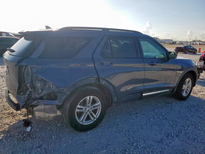 1FMSK7DH9MGB70121 - 2021 FORD EXPLORER XLT GRAY photo 3
