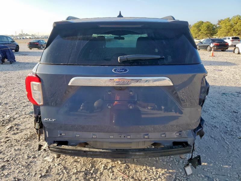1FMSK7DH9MGB70121 - 2021 FORD EXPLORER XLT GRAY photo 6