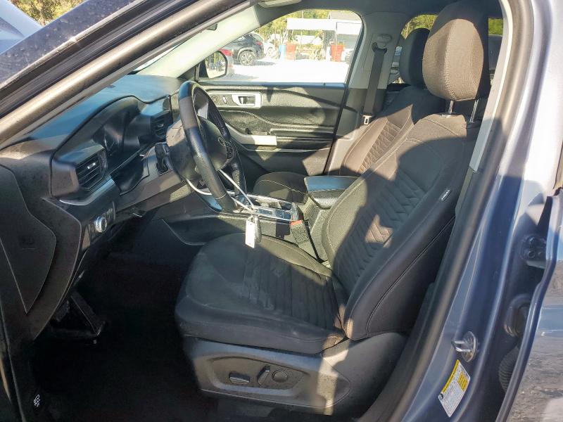 1FMSK7DH9MGB70121 - 2021 FORD EXPLORER XLT GRAY photo 7